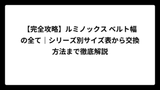 【完全攻略】ルミノックス ベルト幅の全て｜シリーズ別サイズ表から交換方法まで徹底解説