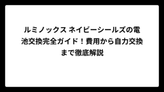 ルミノックス ネイビーシールズの電池交換完全ガイド！費用から自力交換まで徹底解説