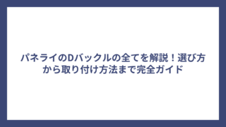 パネライのDバックルの全てを解説！選び方から取り付け方法まで完全ガイド